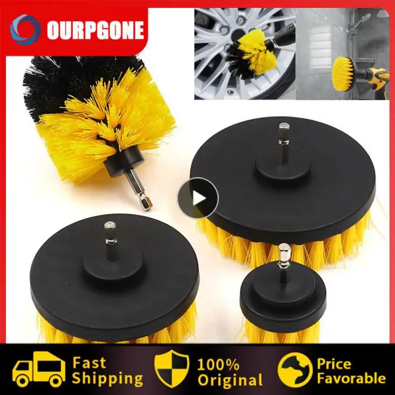 

Round Bathroom Cleaning Brush 2/3.5/4/5inch Scrubber Brush Scrubber Car Detailing Brush Cleaner Car Cleaning Rim Brush Universal