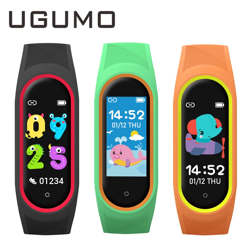 

UGUMO Children's Smart Watch Fitness Bracelet Heart Rate Blood Oxygen Monitoring Beautiful Smartwatch for Kids Gift