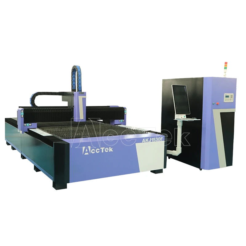 Фабричная поставка 1000 Вт 2000 3000 4 кВт Wuhan Raycus волоконно-лазерная резка AKJ1530F Cnc