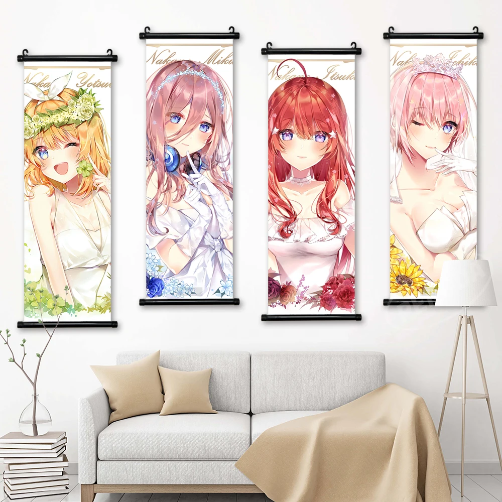 

Canvas Print Painting Wall Art The Quintessential Quintuplets Picture Poster Nakano Mikyu Home Decor Hanging Scrolls Living Room