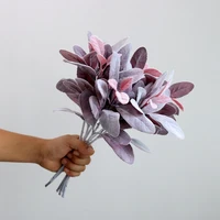 photography props decoration planting hair rabbit ear leaves simulation silk flower arrangement hand held bouquet home supply