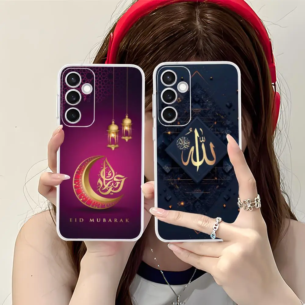 Фото Чехол для телефона «Ид Мубарак» для Samsung Galaxy S25 S24 S23 S22 S21 Plus FE Ultra, мягкий прозрачный противоударный чехол из ТПУ №4
