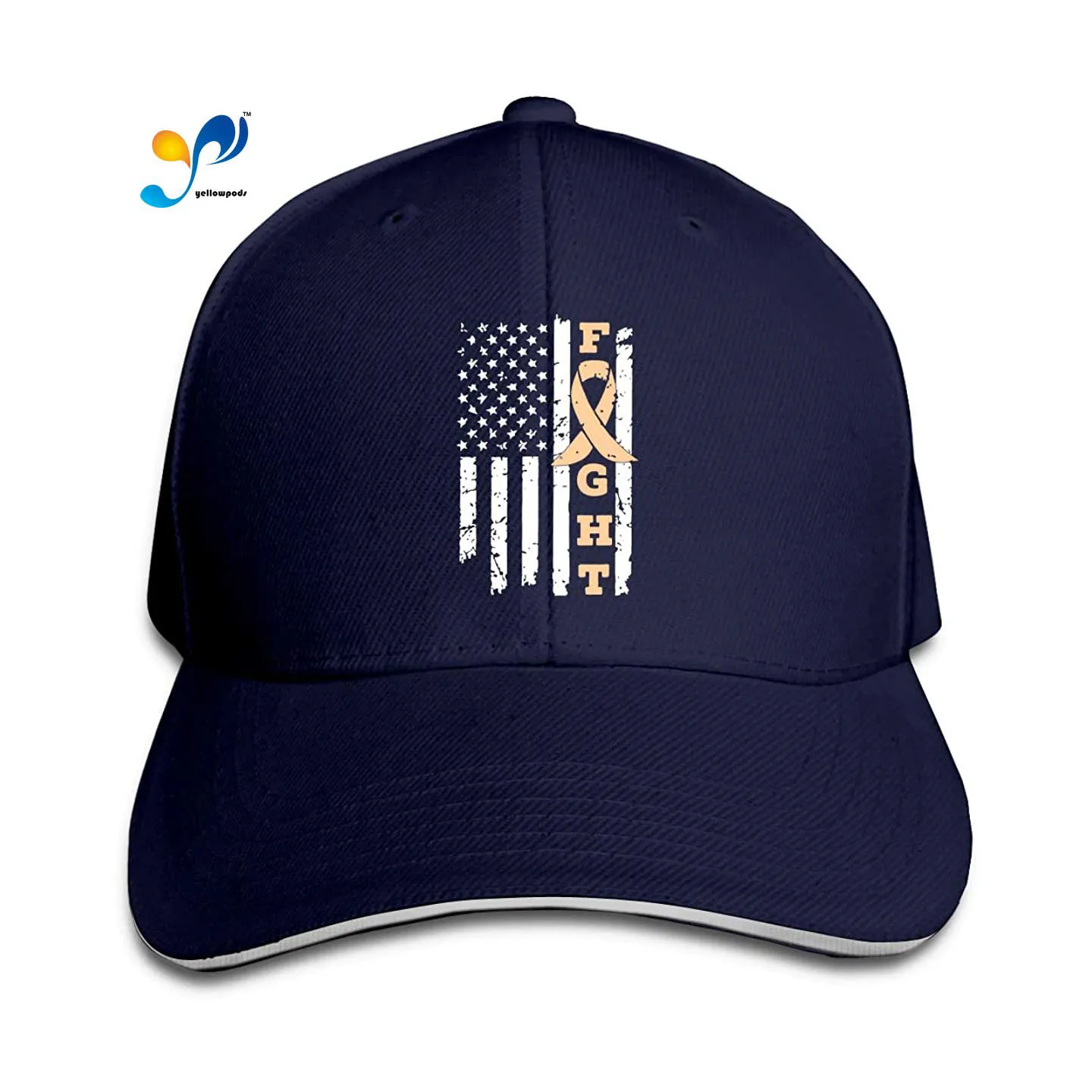 

Moto Gp Baseball Cap For Men Women Uterine Cancer Awareness American Flag Men Cotton Classic Adjustable Size Dropshipping