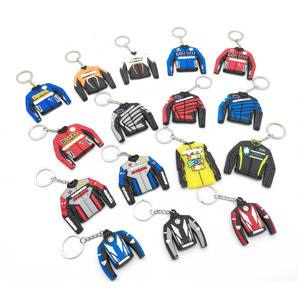 

Motorcycle Keyring Keychain Pendant Key Ring Moto GP Racing Suit Gloves Travel Bag Lanyard Key Chain For Yamaha Honda KTM Suzuki