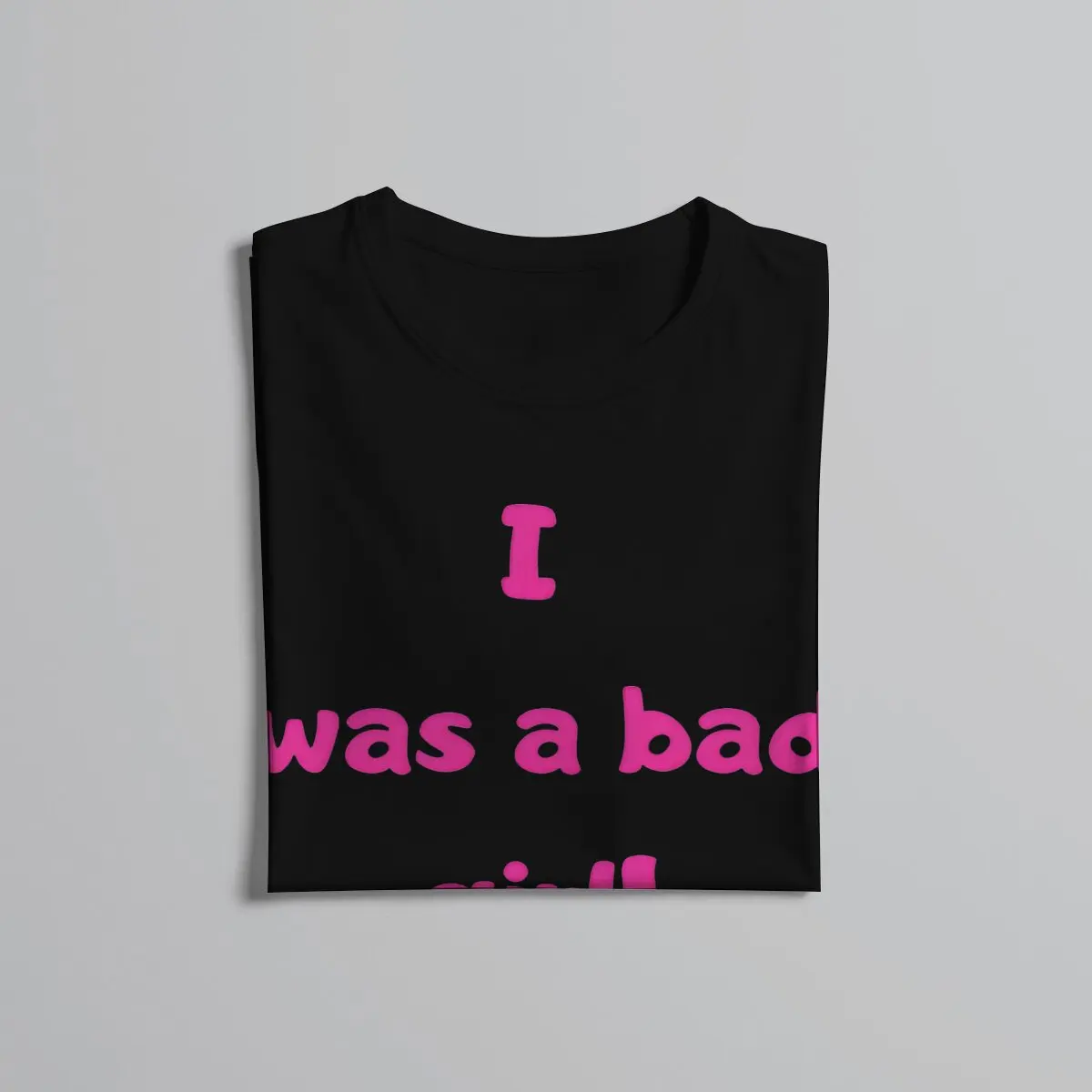 Футболка мужская с круглым вырезом и надписью I Was A Bad Girl