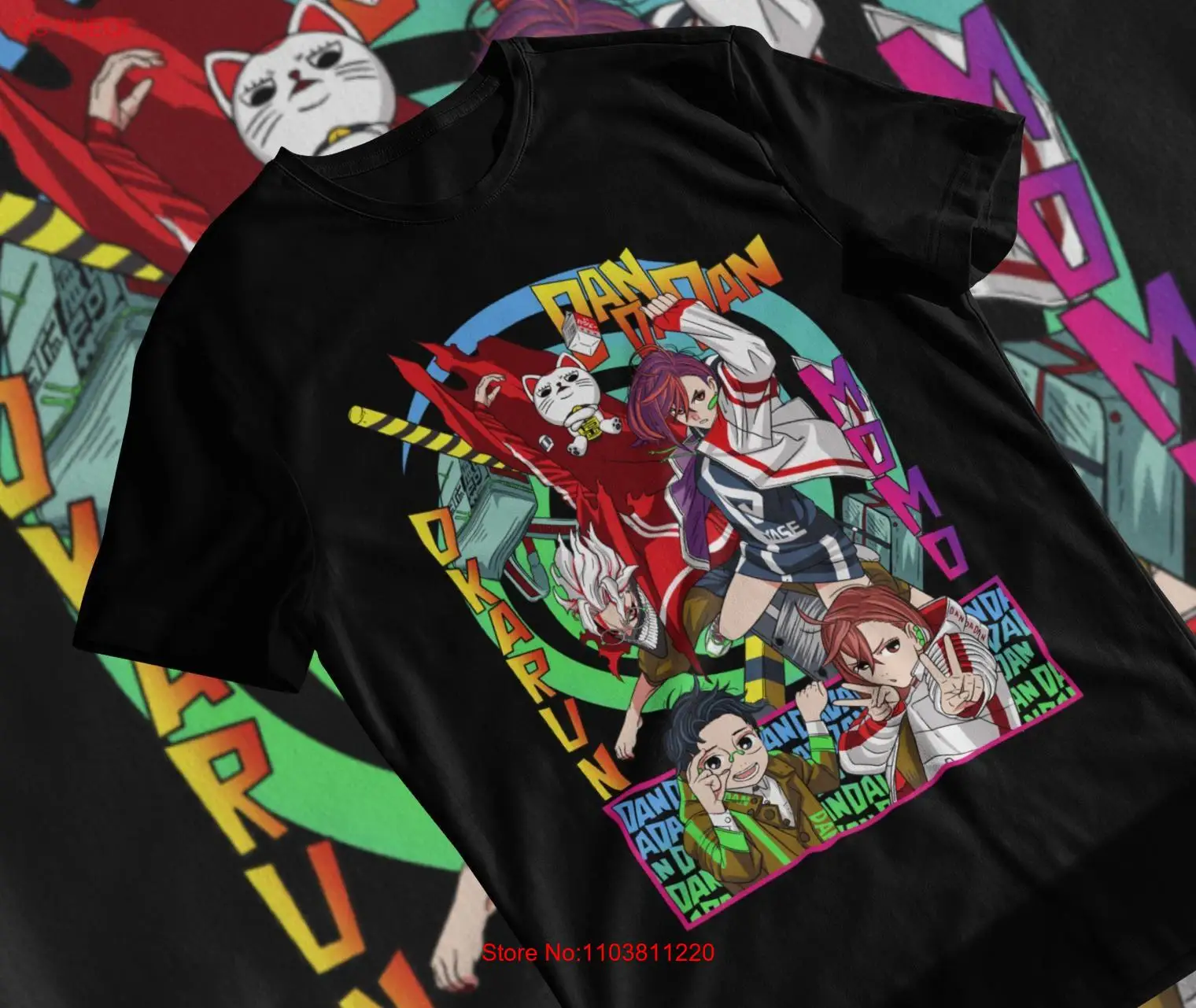 Футболка Dandadan Momo Ayase винтажная аниме манга Окарон японская милая с длинными или