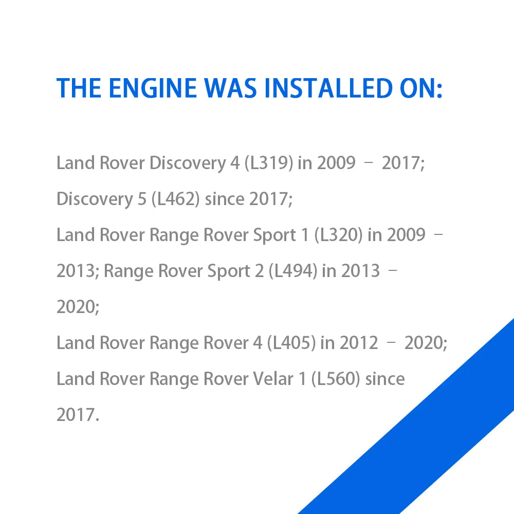 Дизельный двигатель 306DT 3 0 л для Land Rover Range 6-цилиндровый автомобильный