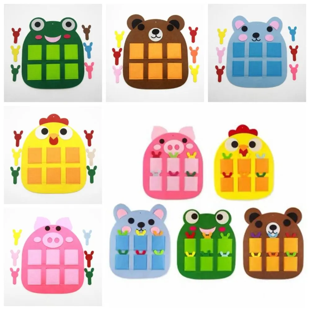 

Animals Morning Check Bag Attendance Record Non-woven Fabric Brain Development Game Teaching Aids Kindergarten Teaching Tools