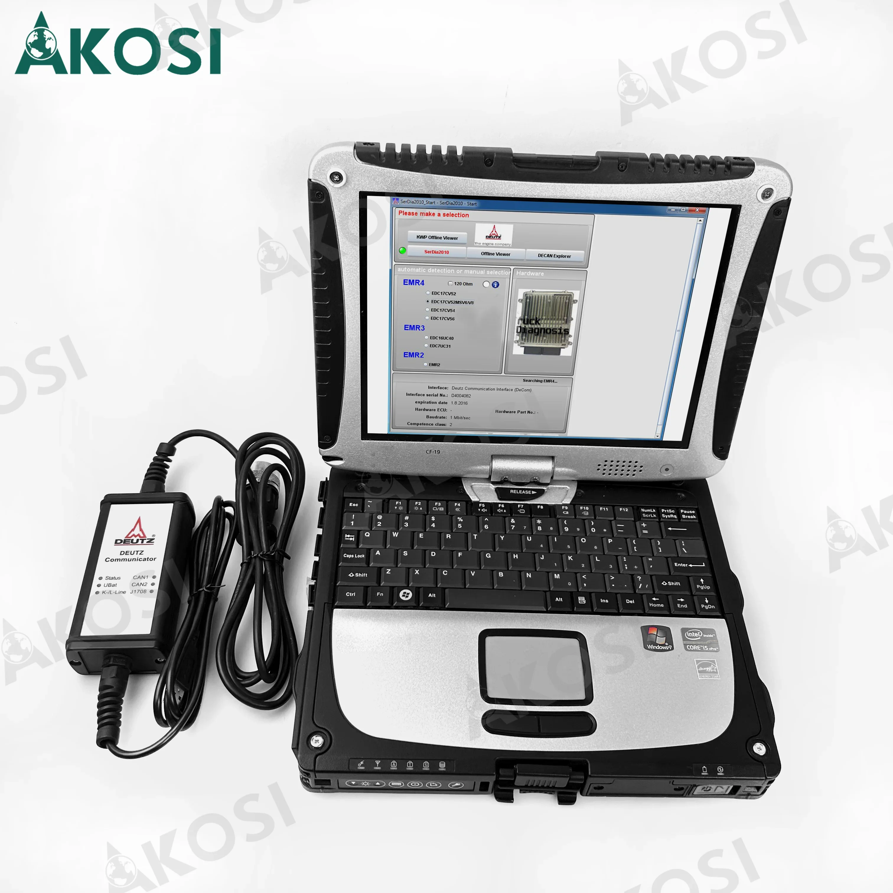 USB-ключ для ноутбука Deutz CF19 SerDia 2010 инструмент программирования EMR4 6 коммуникатор