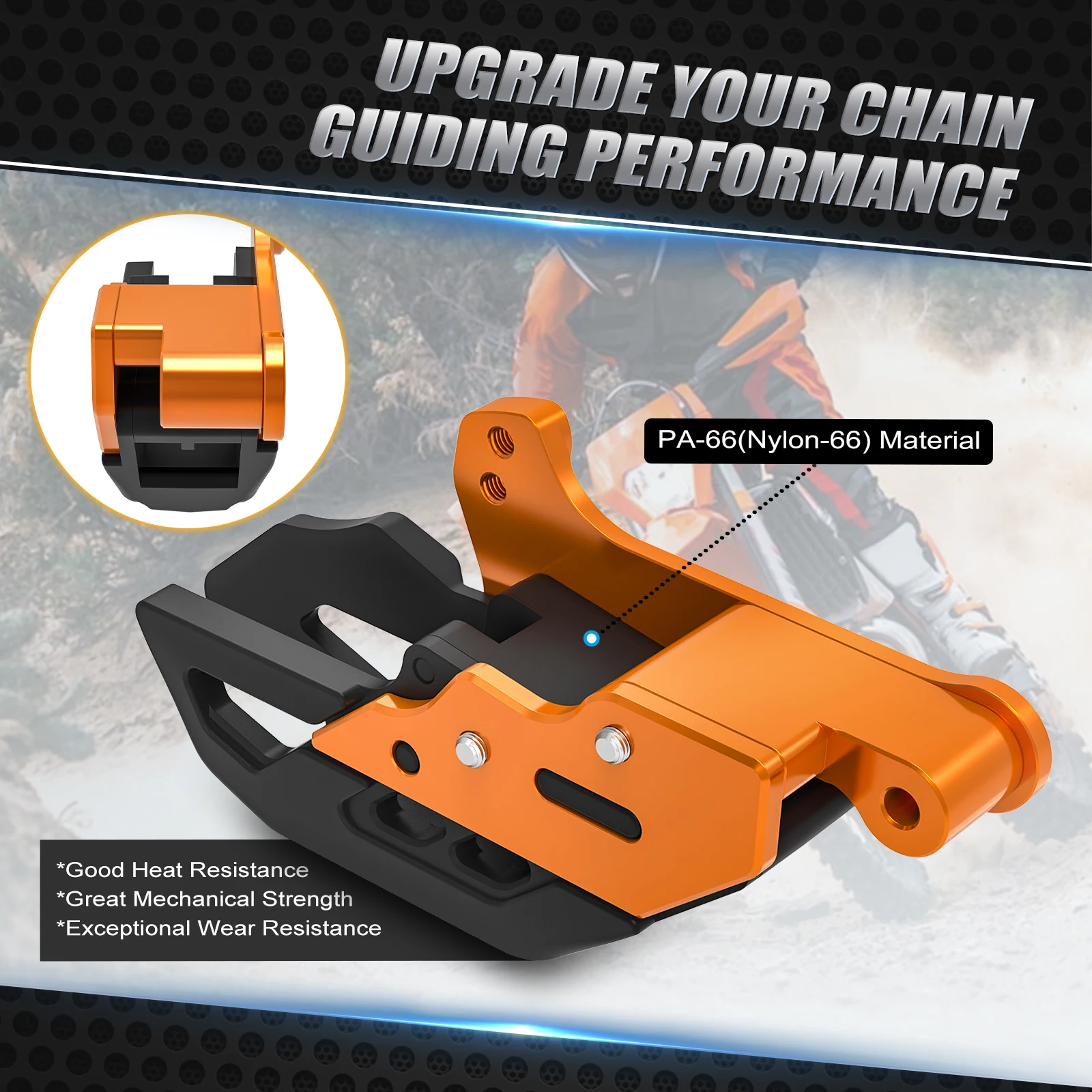 Направляющая цепи мотоцикла для KTM 690 Enduro/SMC R 2008-2024 790 890 Adventure 19-2023 250 390 Husqvarna Enduro 701