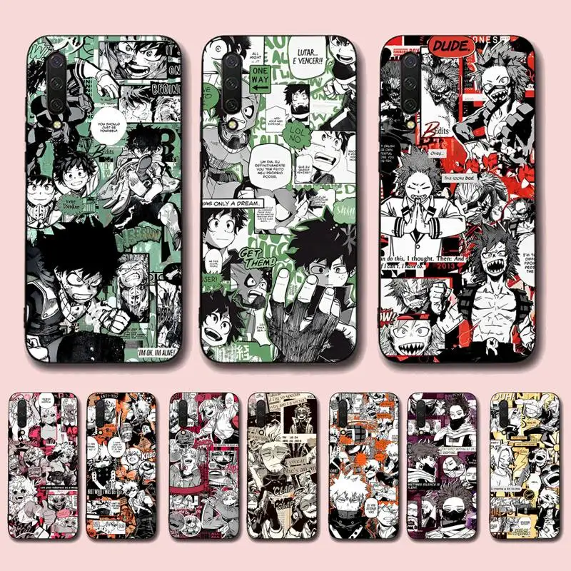 

Anime My Hero Academia Phone Case For Xiaomi Mi 5X 8 9 10 11 12 lite pro 10T PocoX3pro PocoM3 Note 10 pro lite
