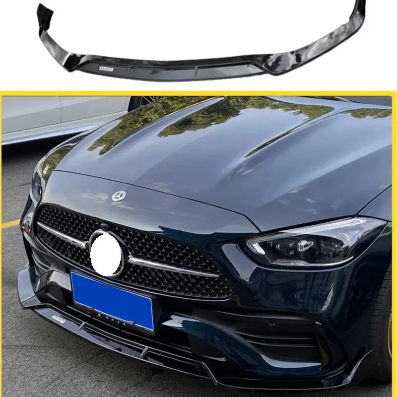 

Front Bumper Lip Spoiler Splitter Front Bumper Lip FD Car Spoiler For Mercedes Benz C-Class AMG C200L C260L 2022