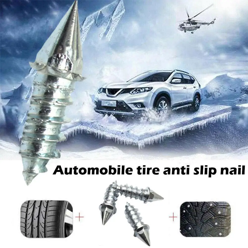 

30pcs/se Length 27mm Car Tires Studs Spikes Wheel Snow Chains For Car Vehicle Truck Motorcycle Tires Winter Car Tire Studs Screw
