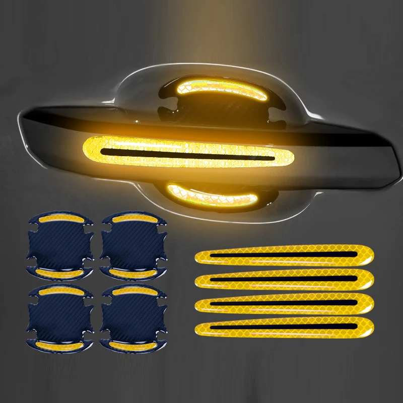 

Car Reflective Sticker Door Bowl Anti-Scratch Tape For Chevrolet Cruze Opel Mokka Astra J Hyundai Solaris Accent