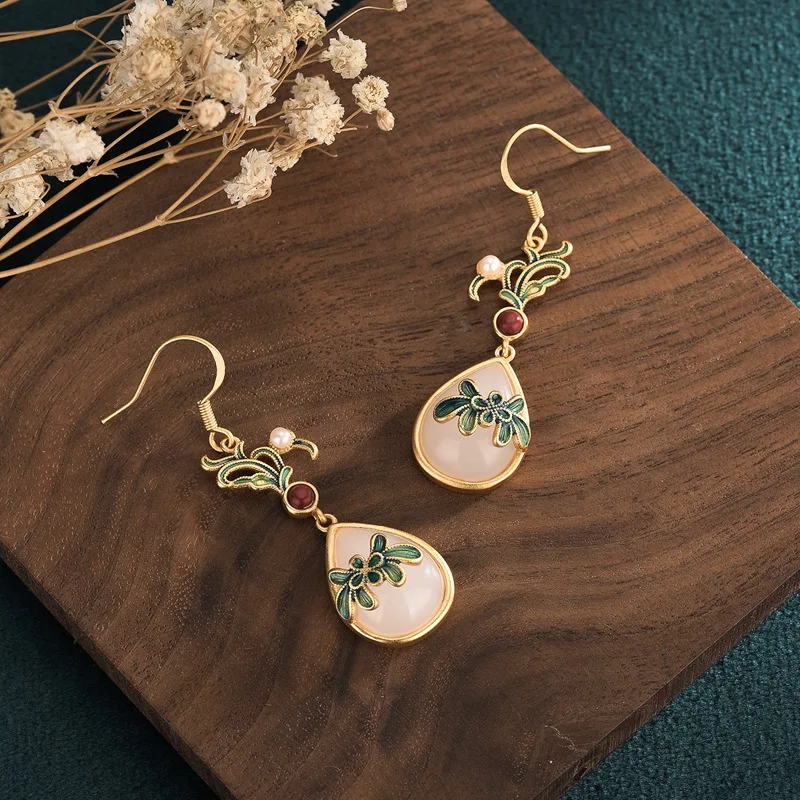 

Женские серьги-капельки из серебра 925 пробы