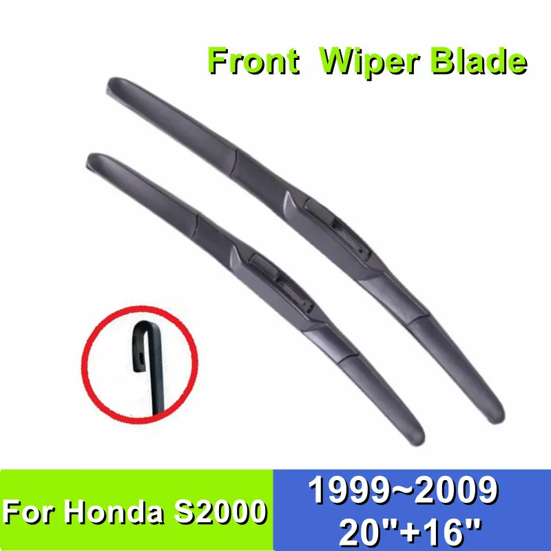 

Wiper Blade For Honda S2000 20"+16" Car Windshield Windscreen Rubber 1999~2009