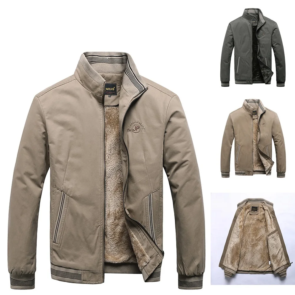 

2022 Autumn Men Jackets 100% Cotton Chaqueta Casual Solid Fashion Vintage Warm Vestes Coats High Quality M-5XL Winter Jacket Men