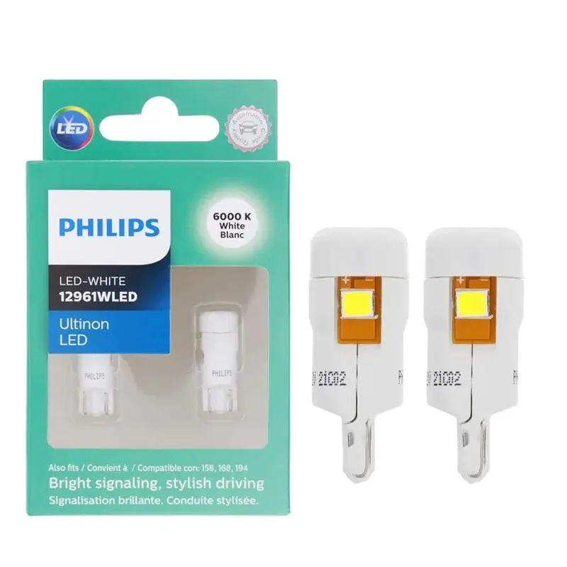 

Philips T10 W5W 194 Ultinon LED 6000K Холодный Белый Автомобильный Указатель Поворота Автоматическая Внутренняя Лампа Для Чте...