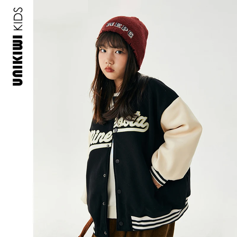 Шикарная уличная одежда унисекс детская бейсбольная куртка-бомбер для мальчиков