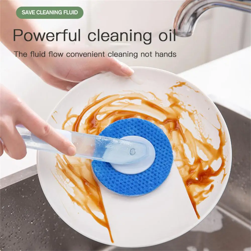

Practical Cleaning Brush Lazy Multi-function Strong Decontamination Brushes Automatic Liquid Filling Long Handle Household