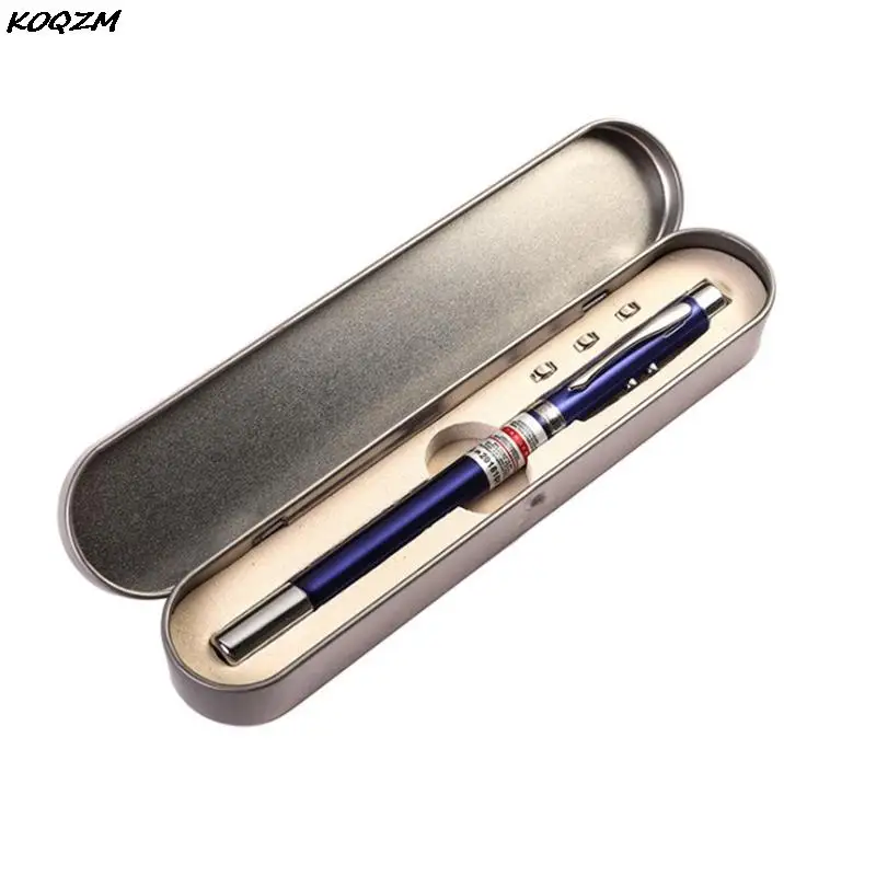 

4 in 1 Power Point Telescopic Red Laser Pointer Teaching Tool LED Light Rollerball Pen Retractable Pointer Pen Ballpoint Pens