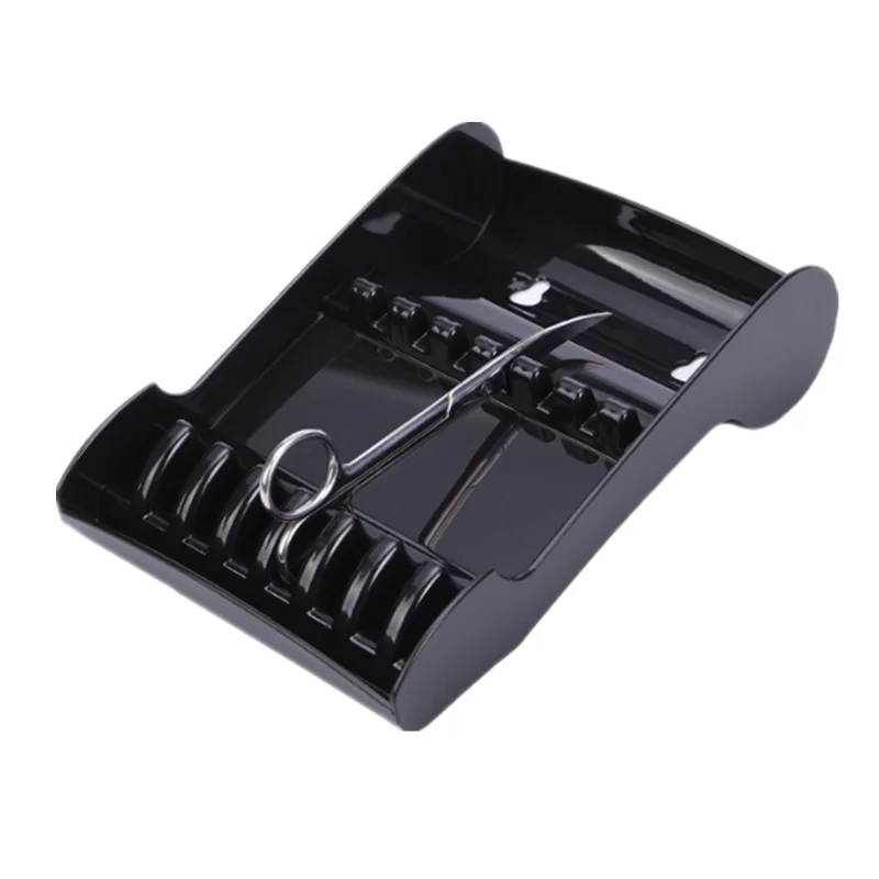 

Salon Shears Stand Rack Case Hair Scissor Holder Organizer Storage Tray for Hairdresser with 2 Sucker New Arrival