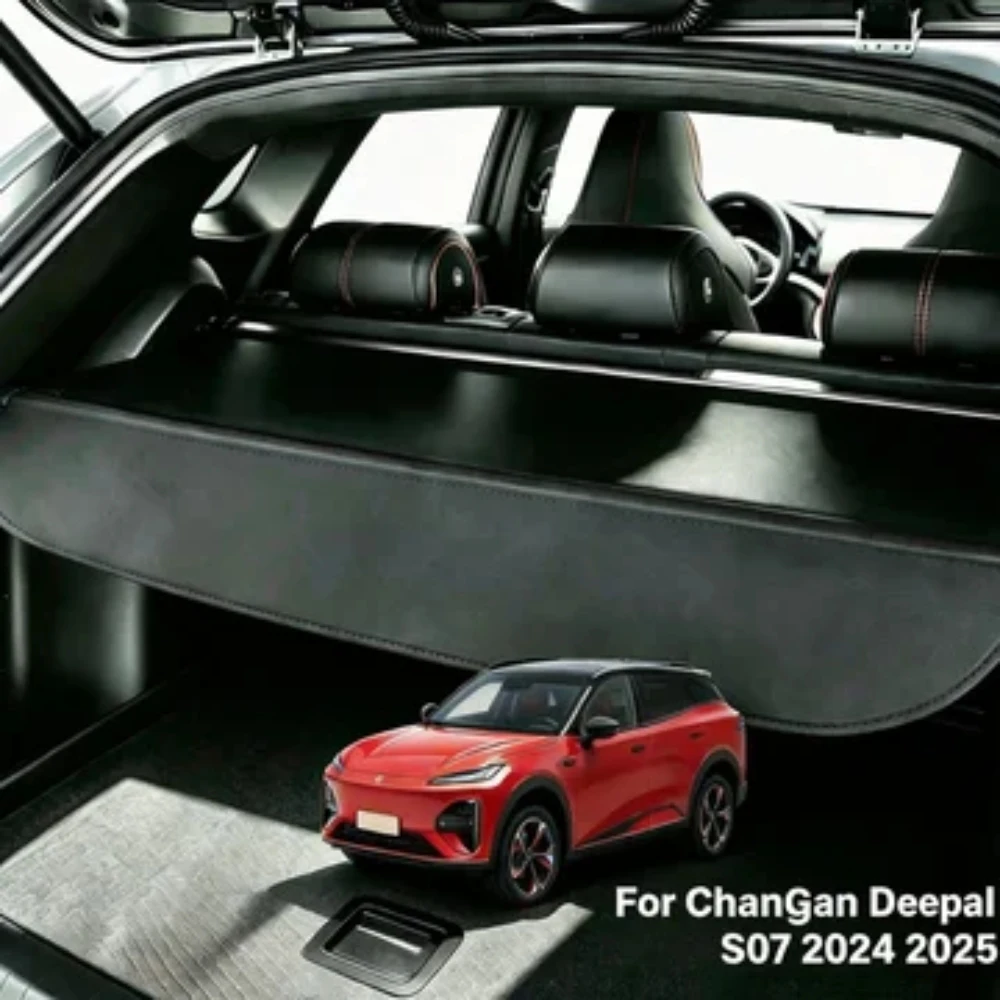 Фото Защитные шторки-багажники для Changan Deepal S07 2024-2025: Выдвижная шторка для багажного отсека, защита от посторонних глаз, аксессуары для грузового отсека №1