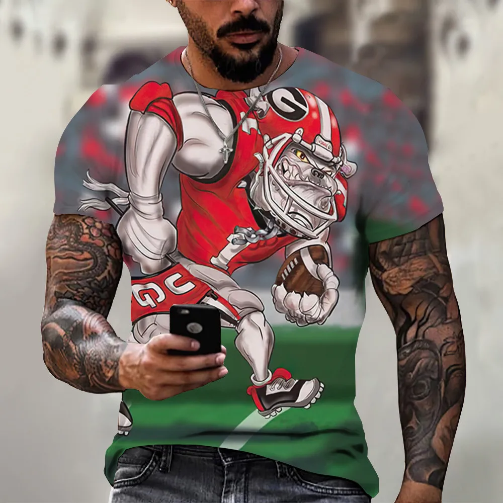 

Funny T Shirts For Men Animal Printed Fierce Dog 3D Tshirt T-shirts Oversize T-shirt Mans Hip Hop Woman Men's Clothing Summer