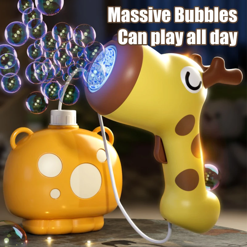 Электрический пистолет для мыльных пузырей аппарат создания воздушных с 20