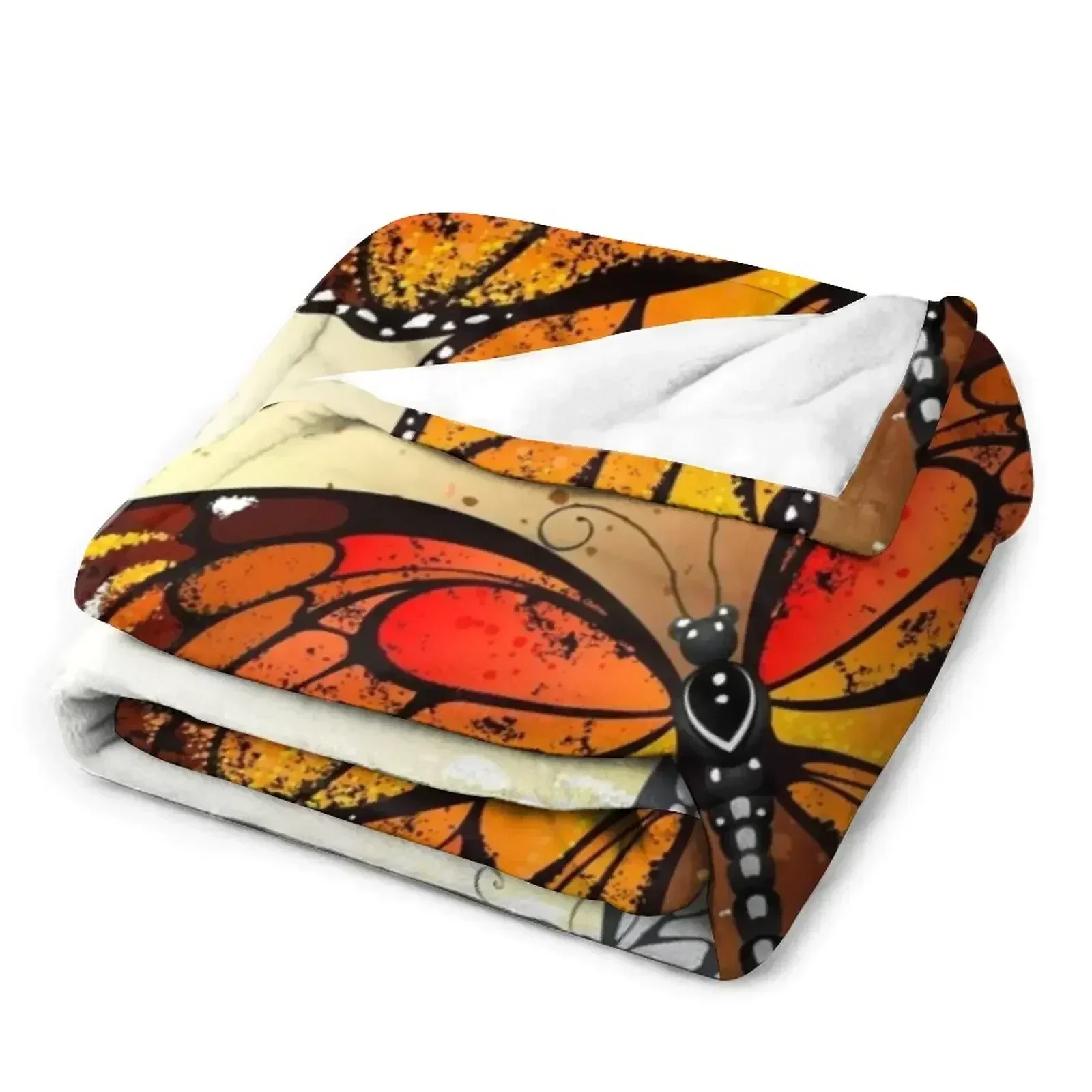 Одеяло Summer Butterflies Monarchs (Оранжевая Бабочка) Летние одеяла для кровати