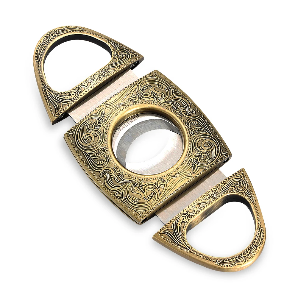 

GALINER Metal Vintage Cigar Cutter Sharp Portable Guillotine Cigar Knife Smoking Accessories Gift Box Packaging