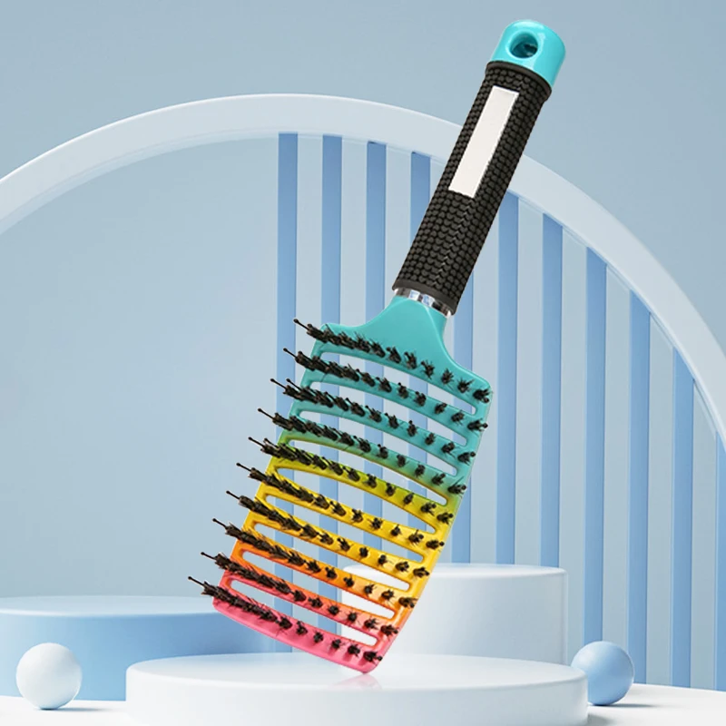 Волшебная Щетка С Нейлоновой Щетиной Demelant Расческа Для Влажных Вьющихся Волос