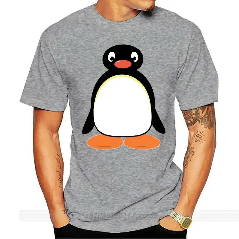 

PINGU T-SHIRT ALL SIZES # White Gift Print T-shirt,Hip Hop Tee Shirt,hot tees