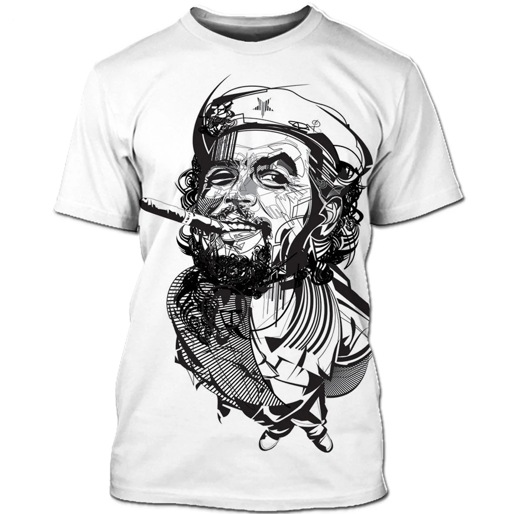 

Che Guevara 3D Graphic Cuban Revolutionary Leader World Celebrity Free Fighter T-shirt Men Women Streetwear Funny T Shirt Tee