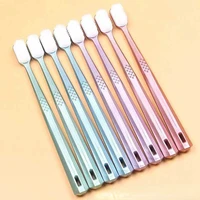 2pc ultra fine soft toothbrush million nano bristle adult tooth brush teeth deep cleaning portable travel dental oral care brush