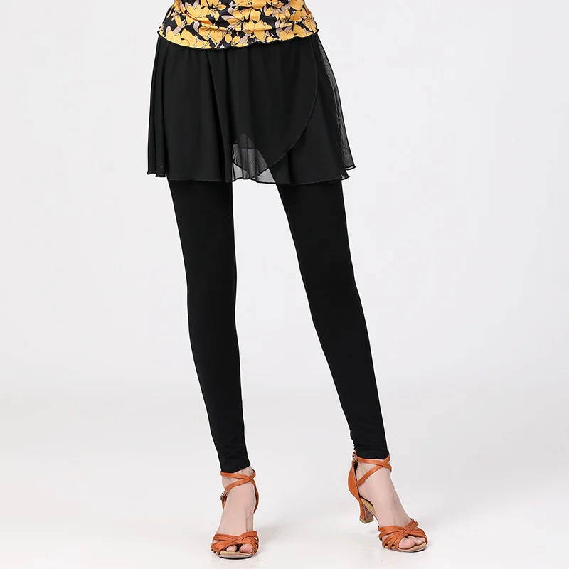 

Women Dance Pants Black Modal Spring Autumn Winter Tight Training Pants