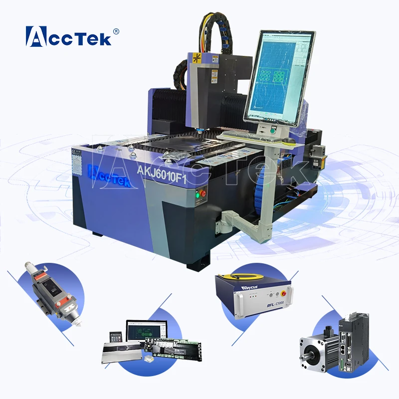 

3 Years Warranty 6010 1000w 2000w Laser Fiber Cnc Metal Laser Cutter Price 1000w High Speed Metal Laser Cutting Machine Price