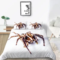 drop shipping european pattern hot sale soft bedding set 3d digital spider printing 23pcs duvet cover set esdeeuus size