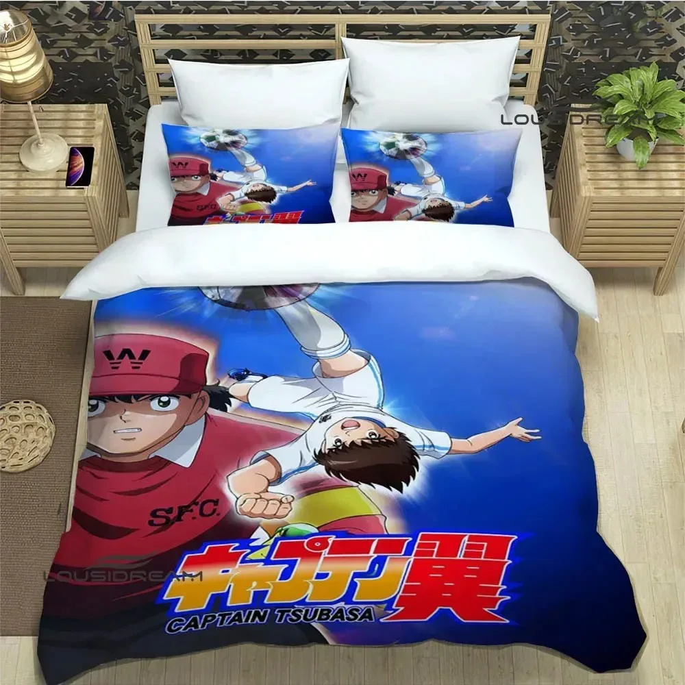 Комплект постельного белья Captain Tsubasa с рисунком из мультфильма изысканный