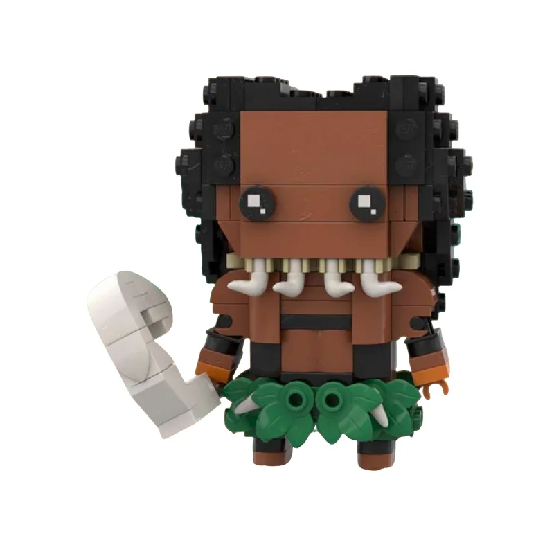 199 шт. MOC BrickHeadz Модель Мауи, строительные блоки, архитектурный конструктор, рождественский подарок, игрушка, 3D-поделка, коллекция кирпичиков, искусство, DIY, подарок на день рождения (art.: 3920dd0f5ff2d) - 3920dd0f5ff2d