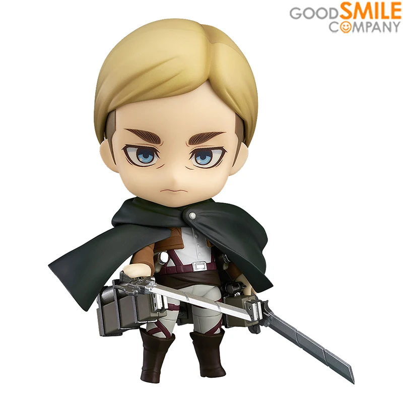 

In Stock 100% Original Good Smile Nendoroid GSC 775 Erwin Smith Attack on Titan Anime Figure Model Collecile Action Toys Gifts