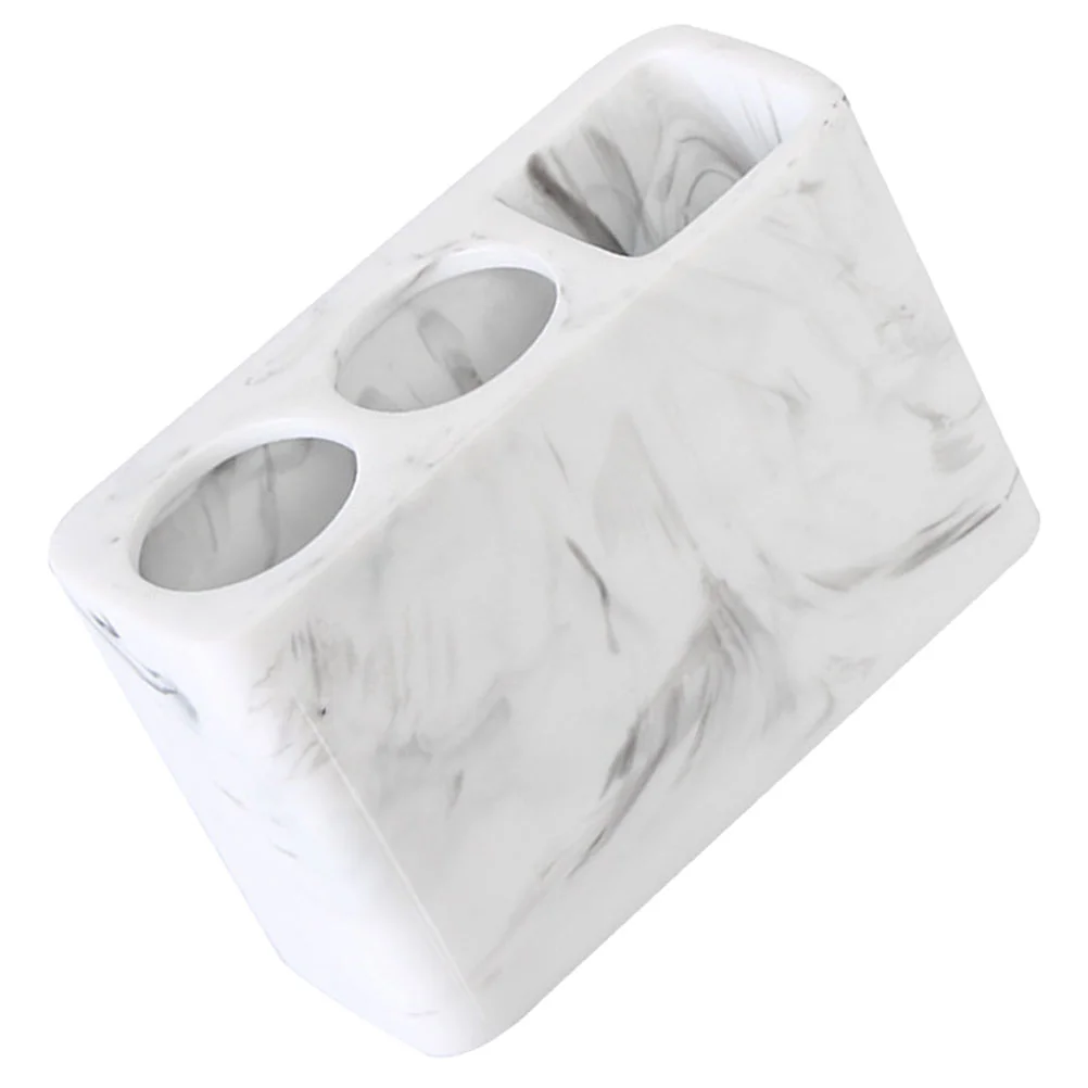 

Toothbrush Holder Desktop Organizer Pen Pencil Countertop Makeup Bathroom Storage Base