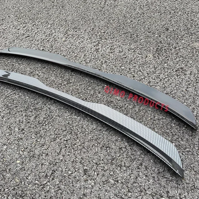 Новый! Глянцевый черный спойлер на заднюю крышу из углеродного волокна в стиле