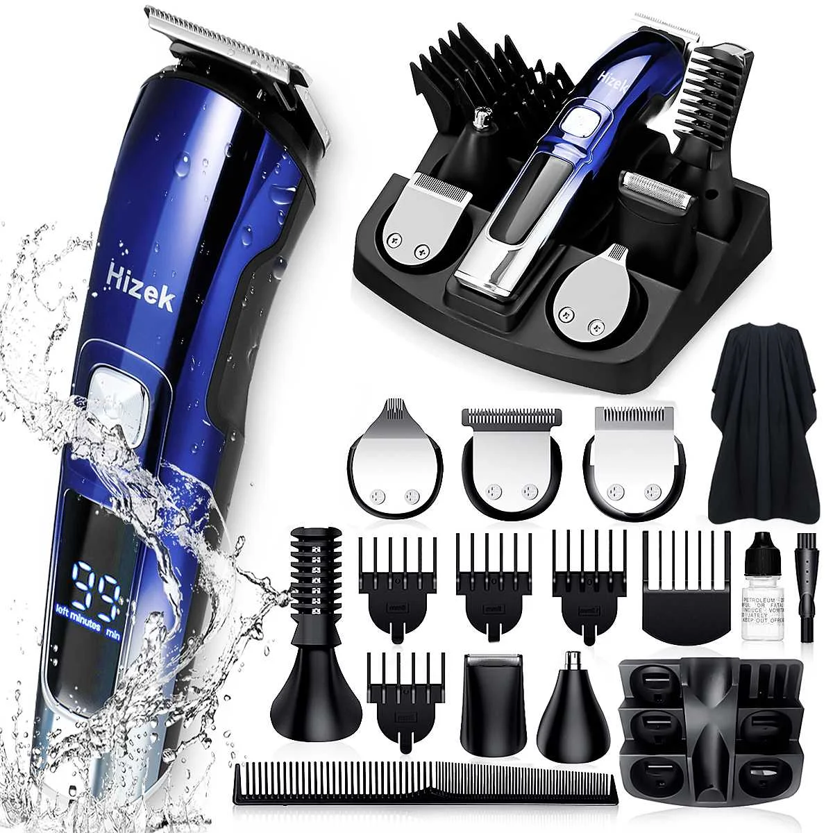 Cordless Waterproof Mens Women Kids Hair Clipper Beard Trimmer Grooming kit Hair Trimmer Mustache Trimmer Body Groomer Trimmer
Cordless Waterproof Mens Women Kids Hair Clipper Beard Trimmer Grooming kit Hair Trimmer Mustache Trimmer Body Groomer Trimmer