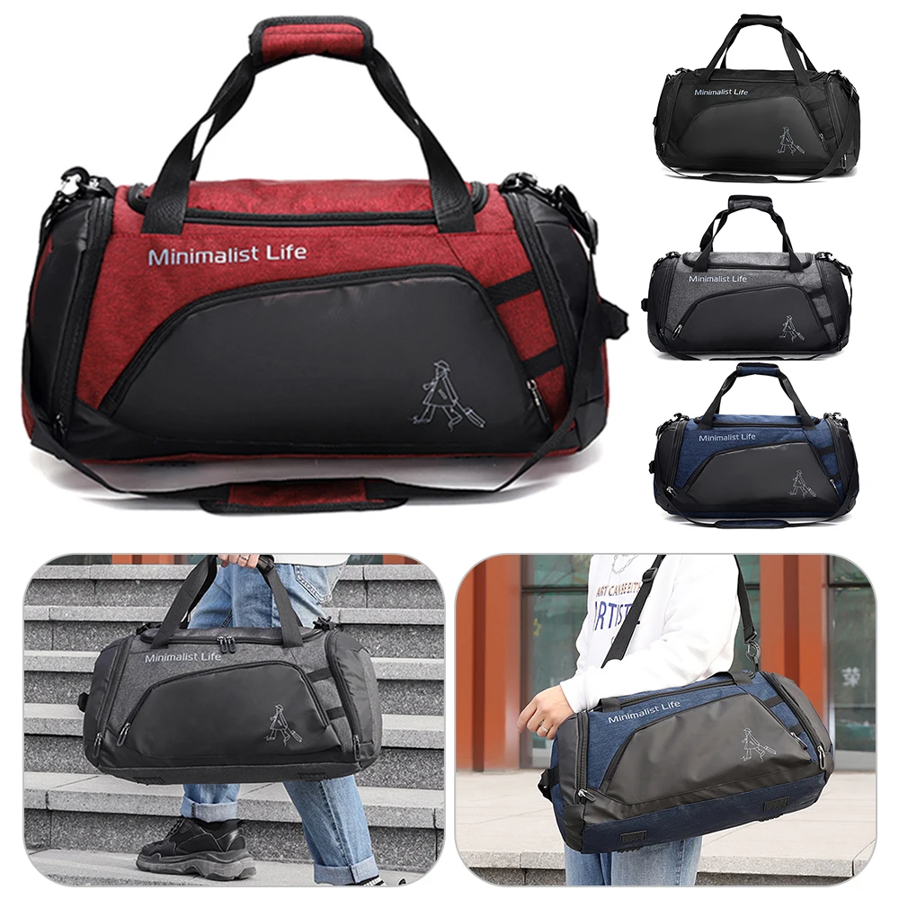 

Large Capacity Sport Fitness Bags Nylon Dry Wet Separation Waterproof Fitness Training Bag Multifunctional for Outdoor Fitness