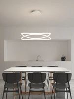 nordic modern brushed ring led chandelier home lighting ceiling mounted in living room bedroom pendant light