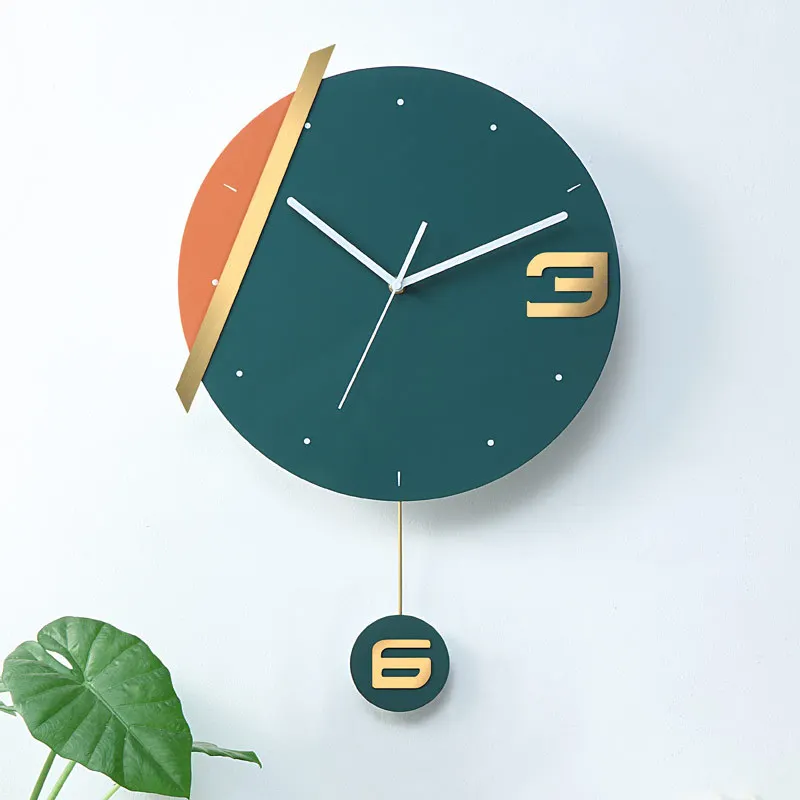 

Living Room Northern European Style Home Fashion Creative Art Decoration Modern Simple Iron Style Silent Wall Clock