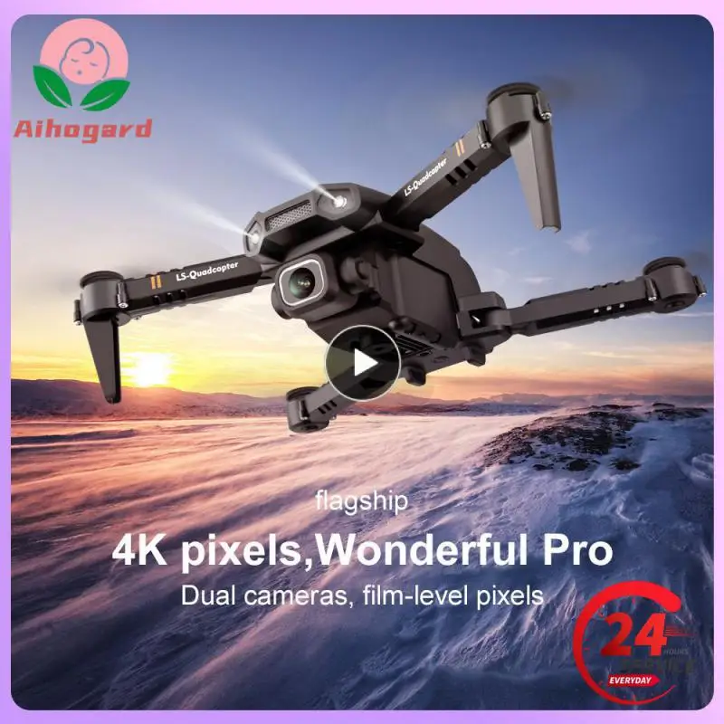 

LSRC LS-XT6 Mini Drone 4K/1080P HD Dual Camera Wifi Fpv Altitude Hold Foldable RC Drone 2.4GHz RC Quadcopter Children Xmas Gift