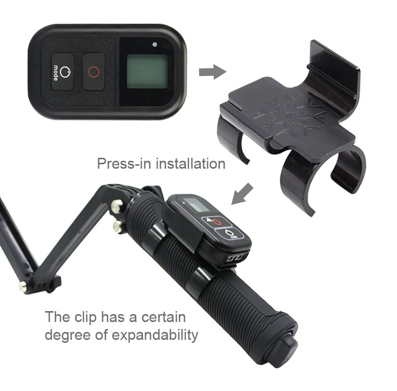 

Lock Holder WIFI Selfie Stick Clamp Durable Remote Control Clip Mount Action Camera Accessories Professional For Hero