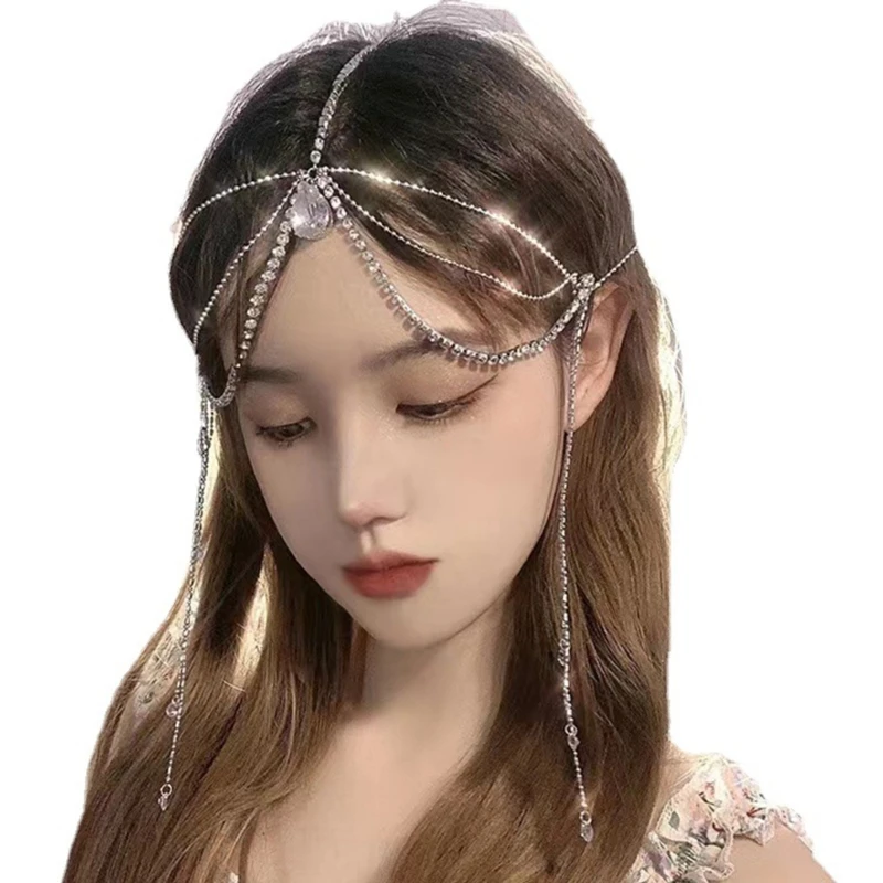 

Женская цепочка с кисточкой, украшение для волос на лоб и выпускной вечеринку